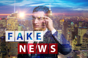 Fake news concept in information manipulation concept