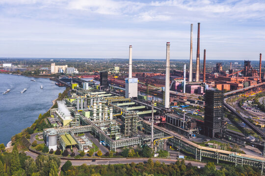 Industrial areas in Ruhr region, Germany