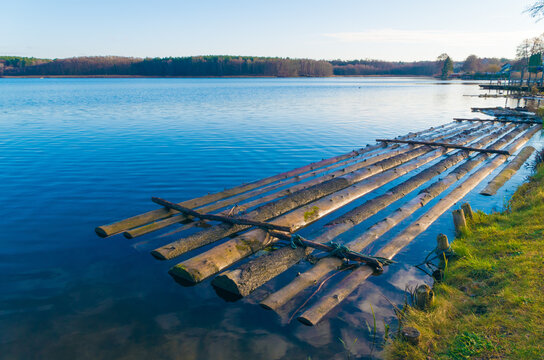 High Angle View of Lake with Reflection