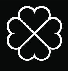 A symbol of good luck , four-leaf clover