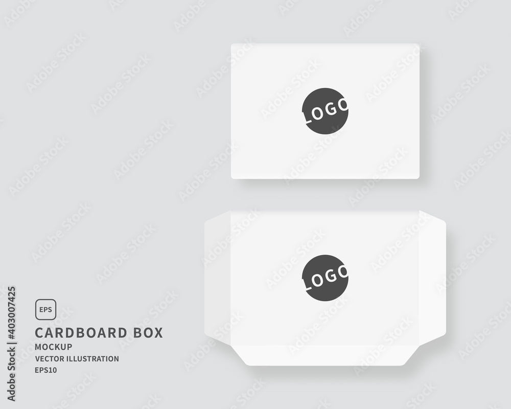 Poster package cardboard box set. set of cardboard box with label template. mockup vector isolated. templat