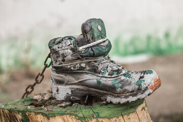old vintage shoes,оld boots
