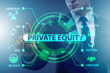 Private equity investment business concept