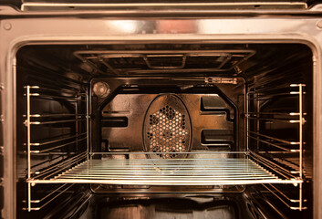 inside a kitchen stove