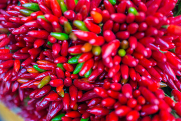 Red hot chilly pepers closeup background