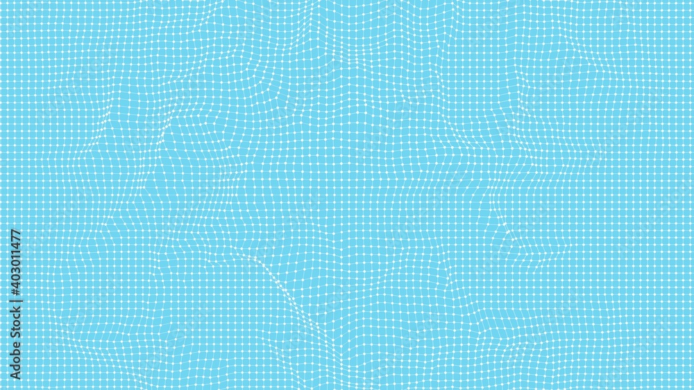 Poster graphic abstraction from the grid. rendering.