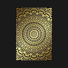 Mandala template with elegant, classic elements. Great for invitation, flyer, menu, brochure, background Premium Vector