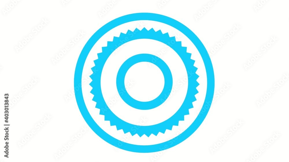 Poster looped animation of gears on a white background. projection. rendering.