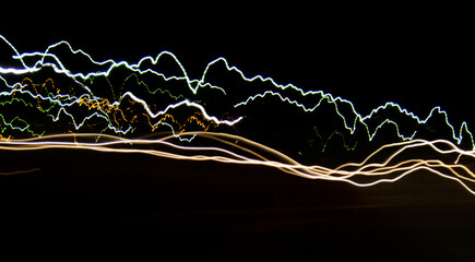 night mountain light