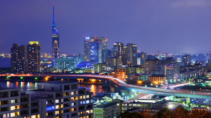 Fototapeta na wymiar Fukuoka Cityscape