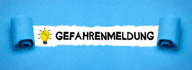Gefahrenmeldung