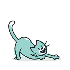 Blue Cat: playing (No. 4)