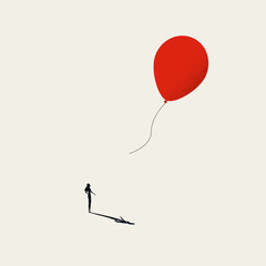 Business woman discrimination and inequality vector concept. Women lose voice, hope and struggle.