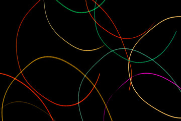 colored lines on a black background.textura