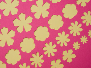 Multi-color background composition of cardboard of different colors postcard