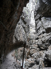 Canyon Hoellentalklamm in Garmisch, Bavaria, Germany