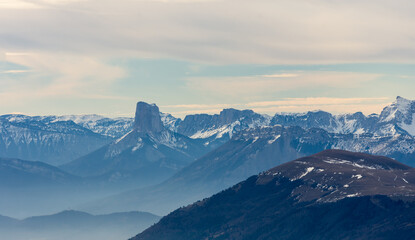 Mont Aiguille en Hiver