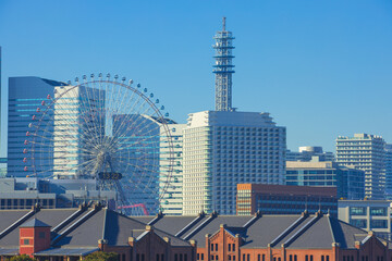 横浜みなとみらいの都市風景