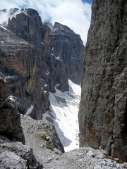 Bocchette mountain tour, Brenta, Dolomites, Italy