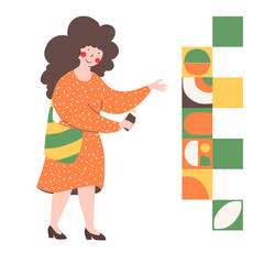 Nfc payment, flat vector illustration design. Money transfer.