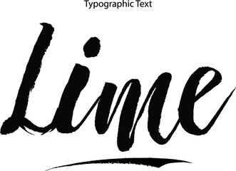 Lime Brush Typography Bold Text Phrase