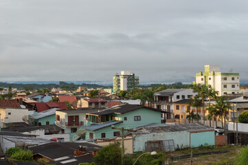 Fototapeta na wymiar Panoramic of a poor Brazilian town
