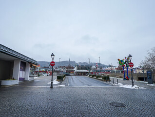 Central railway station in Amberg