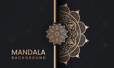 Luxury Ornamental Background design; Royal mandala Background design with premium
vector; Decorative Arabic style mandala Background design