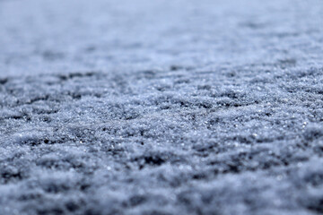white snow as a carpet for background and textures