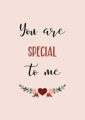 You are special Valentine Card