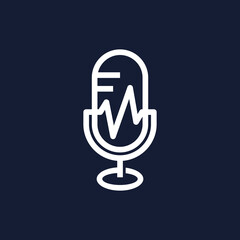 health podcast logo, medical talk symbol