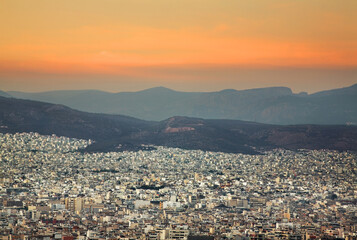 Panoramic view of Athens. Greece