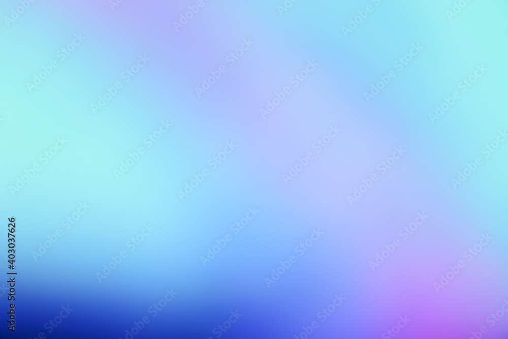 Wall mural pastel tone purple pink blue gradient defocused abstract photo smooth lines pantone color background