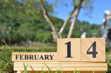 February 14, Cover natural background for your business.
