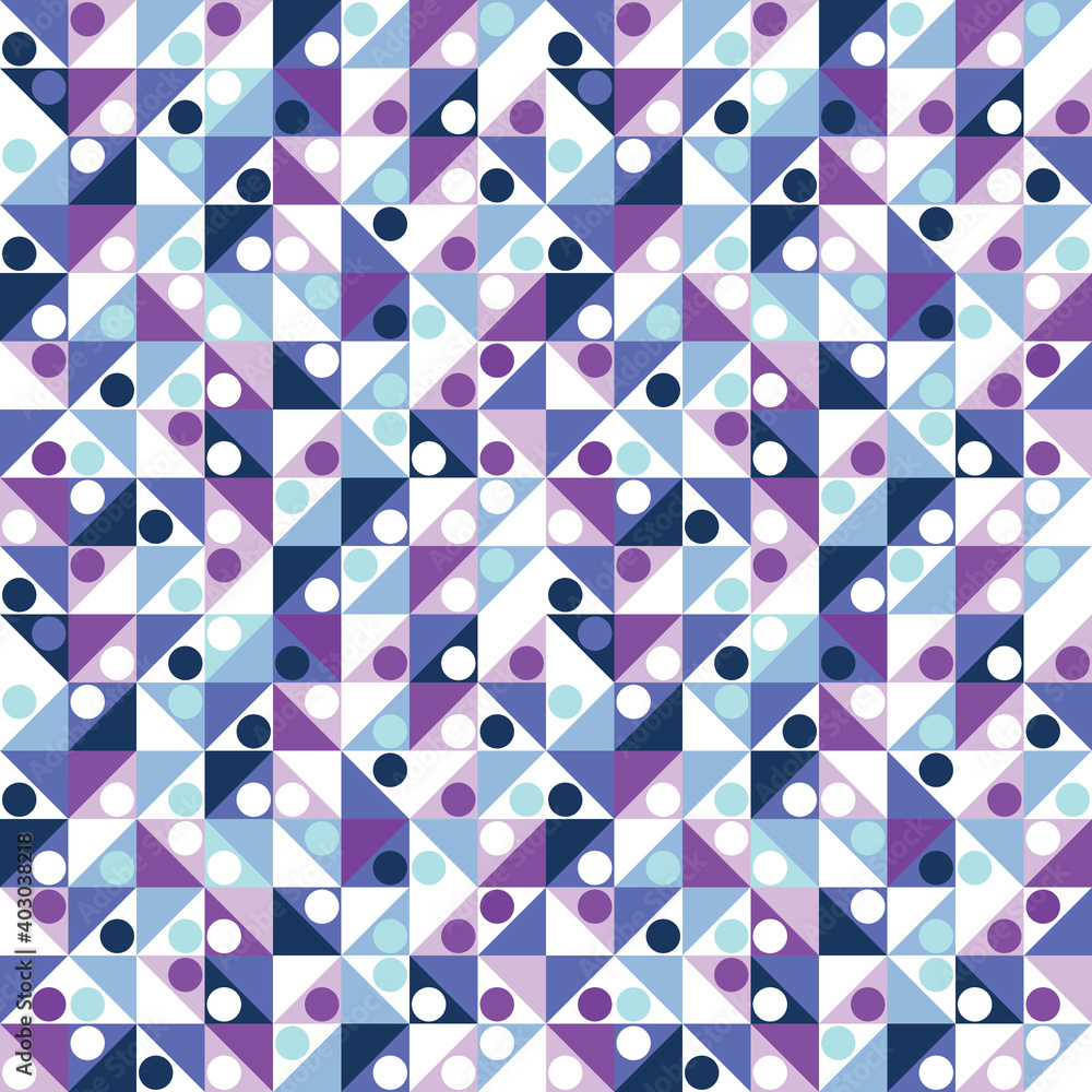 Poster Purple triangles background, pattern, abstract geometric pattern.