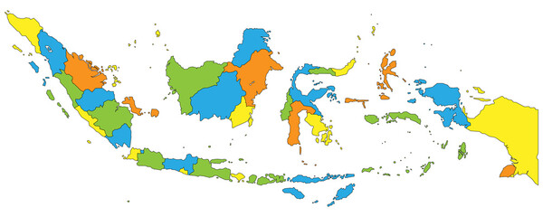地図　インドネシア