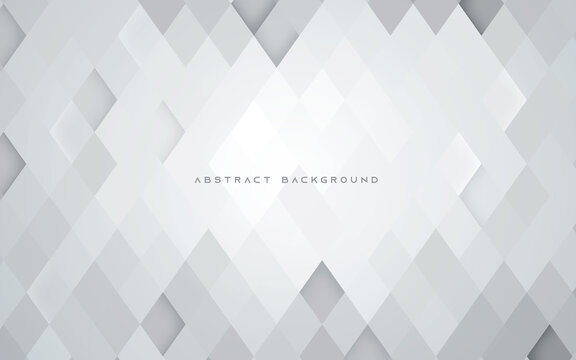 Abstract geometric white polygon texture background