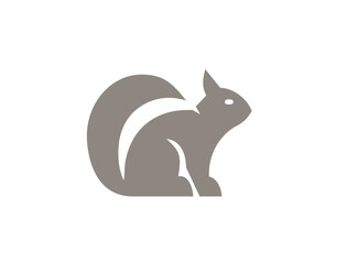 Squirrel silhouette for logo design