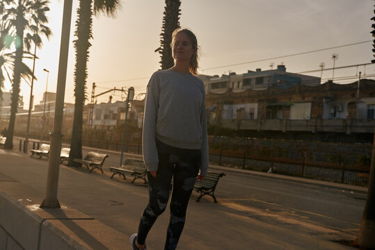 Young Woman Staring Into The Distance