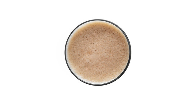 Glass of dark beer on white background. High quality photo