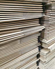 stack of cardboard boxes