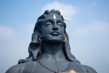 Adiyogi Lord Shiva Statue in Isha Yoga Coimbatore, Tamilnadu, India. Lord Siva Statue.