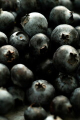 Fresh Blueberry Background. Texture blueberry berries close up.