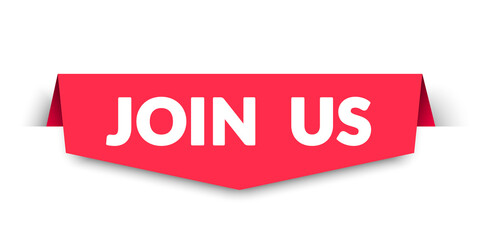 Vector Illustration Join Us Bookmark Label