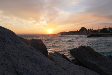 Obraz premium Atardecer en el Maresme, Vilassar de Mar
