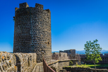 One of the remaining towers of the fortress of Polignac (Auvergne, France). It used to be the prison