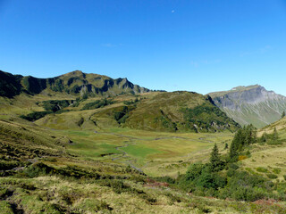 Hoher Ifen mountain tour in Allgau Alps, Bavaria, Germany