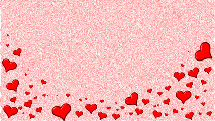 Hearts on abstract background : love, passion and romantic theme with vector and illustration as banner or wallpaper or card.