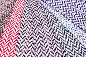 manufactory multicolored tweed fabric texture