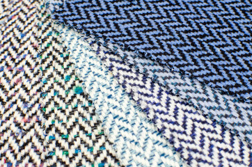 manufactory multicolored tweed fabric texture